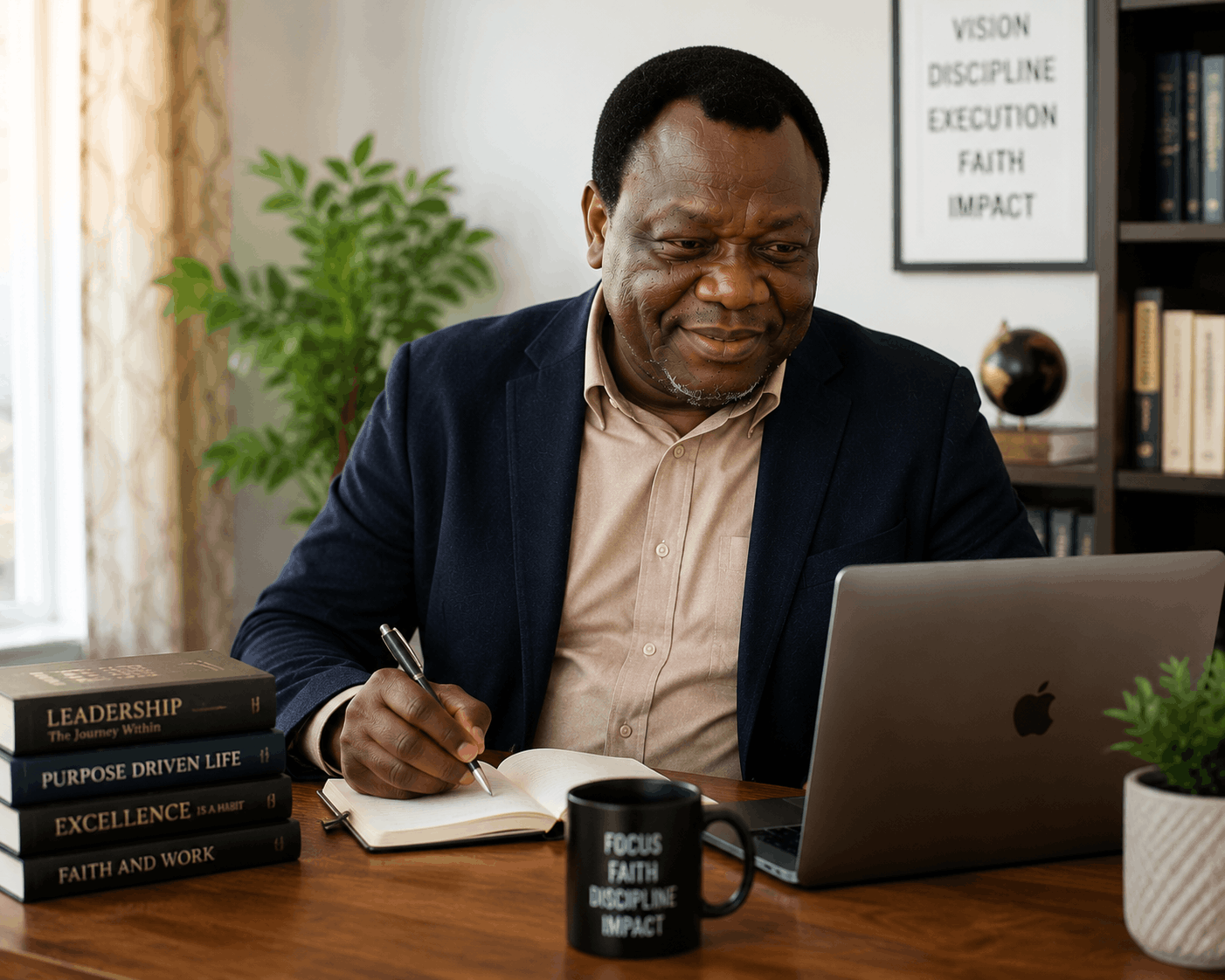 Image 03 – Writing at Desk